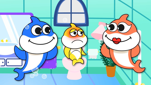 Kỹ Năng Sống Cho Bé - Cá mập con Song-Poo Poo Cá mập con bị táo bón 1080p