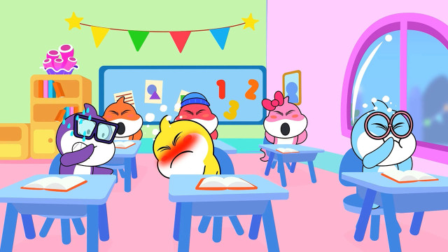 Kỹ Năng Sống Cho Bé - Cá mập con đánh rắm trong lớp 1080p