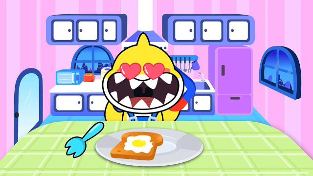 Kỹ Năng Sống Cho Bé - Em gái chơi khăm Baby Shark bằng nam châm thật hài hước 1080p