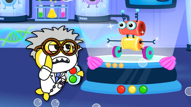 Kỹ Năng Sống Cho Bé - Cá mập con Xây dựng Robot thu gom rác 1080p