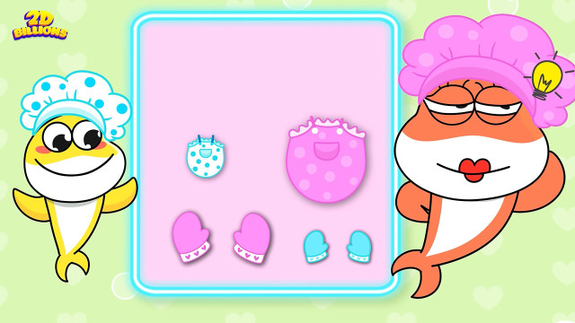 Tập 25 - Ghép các đồ vật theo kích thước của Cá mập 1080p