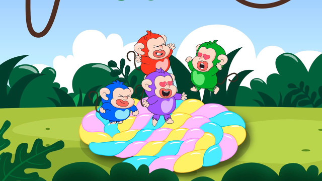 Tập 135 - Năm con khỉ nhỏ rơi khỏi giường kẹo dẻo 1080p