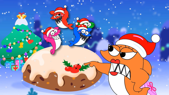 Tập 188 - Năm chú cá mập nhỏ Noel nhảy trên giường-Giáng sinh vui vẻ 1080p