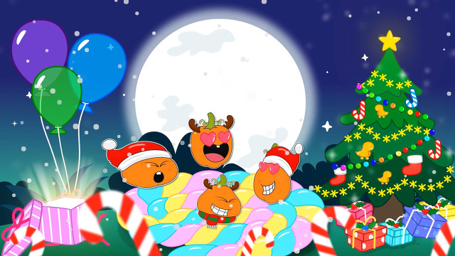 Tập 189 - Năm quả bí ngô nhỏ nhảy trên giường - Bài hát Giáng sinh cho trẻ em 1080p