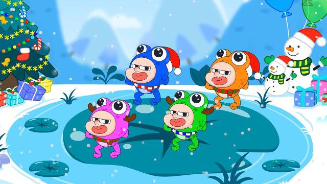 Tập 203 - Năm chú ếch con nhảy trên giường-Bài hát Giáng sinh 1080p