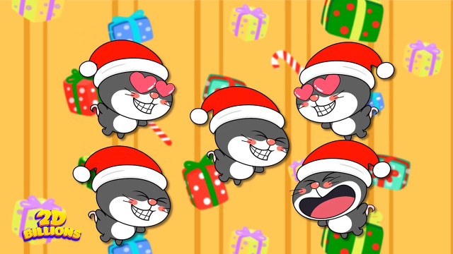 Tập 201 - Năm con chuột nhỏ nhảy lên giường-Bài hát Giáng sinh 1080p